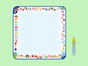 スイスイおえかき　あお　遊んで学べる知育たっぷりシート〜おえかき・ことば・ひらがな・すうじ〜